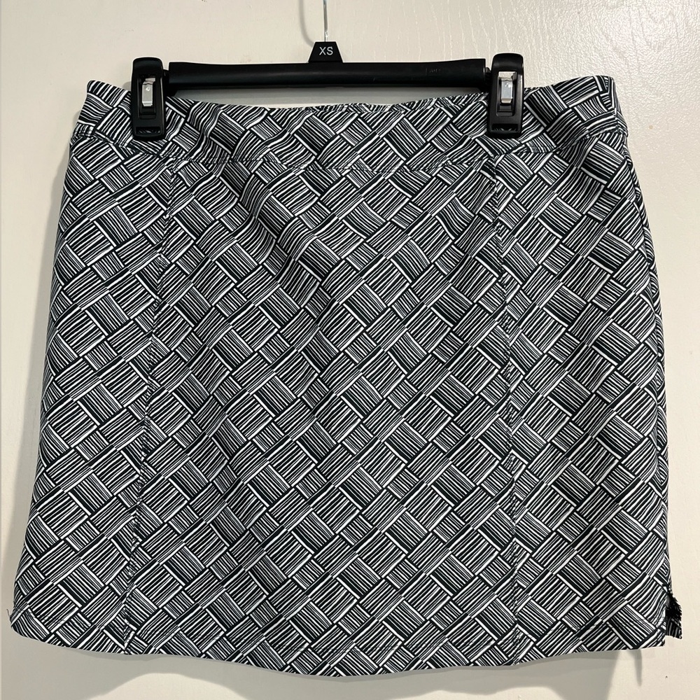 🎉HP🎉 Adidas Black & White Geometric Golf Tennis Skort Skirt